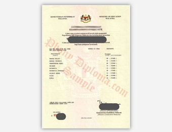 Lembaga Peperiksaan Examinations Syndicate - Fake Diploma Sample from Malaysia